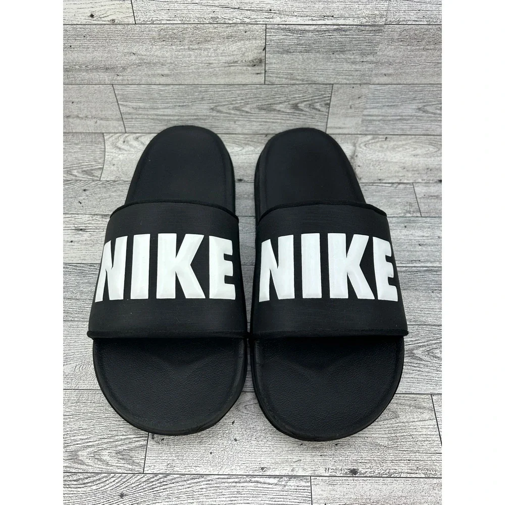 Nike Victori One Men Sz 11 Black White Slide Sandals BQ4639-012 Revive Foam